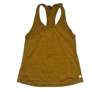 ✨ Vuori Racerback Athletic Tank Size Large Gold Brown Workout Top MSRP $58